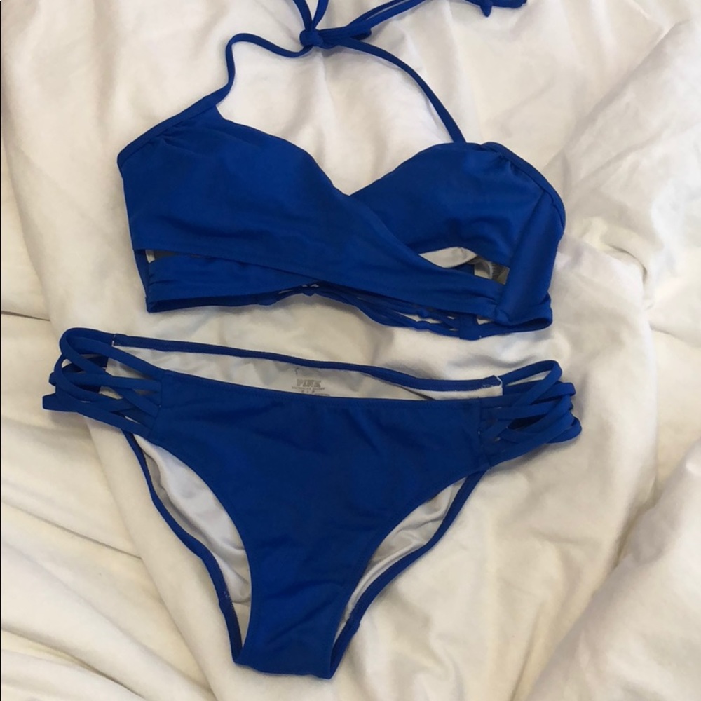 VICTORIA SECRET SMALL BLUE BIKINI SET